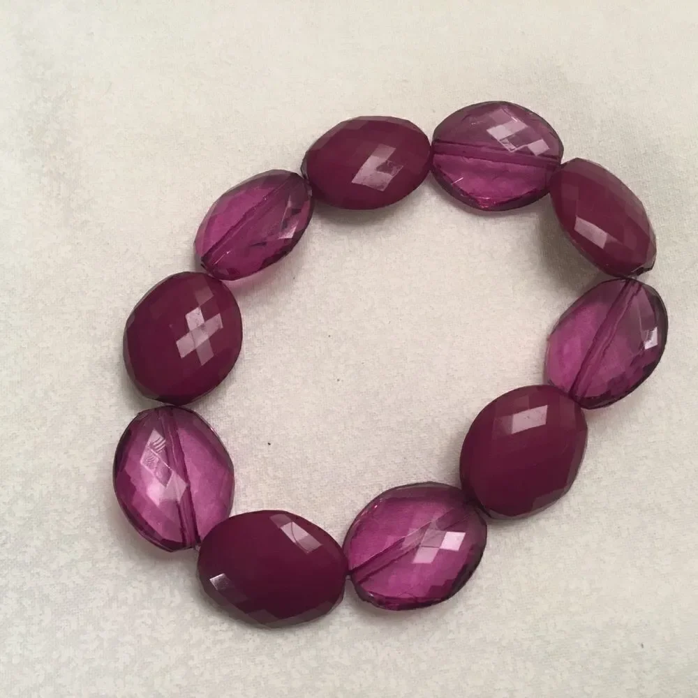 Light and Dark Acrylic Purple Bracelet